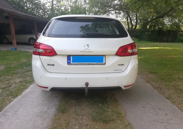 Peugeot 308 cena 31000 przebieg: 183000, rok produkcji 2015 z Chorzów małe 92